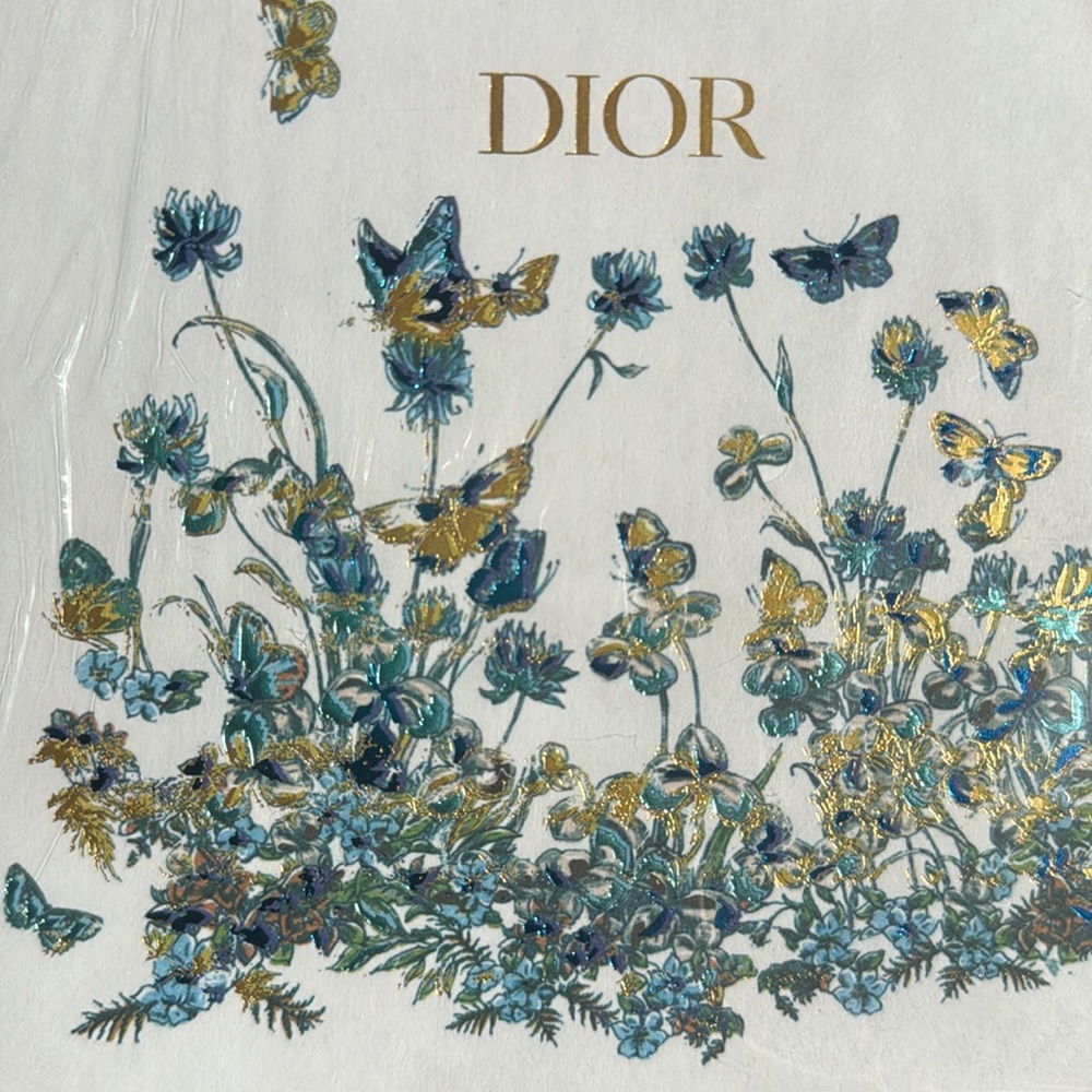 Dior Blue, Green and White Floral Notebook with Butterflies.🦋 - Picture 6 of 7